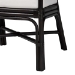 bali & pari Oscar Natural Rattan Dining Chair - Handwoven Wicker Accent Chair with Chevron Back and Armrests for Kitchen or Dining Room - Oscar-Rattan/Coffee Bean-Cushion-DC