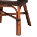 bali & pari Petra Natural Rattan 2-Piece Dining Chair Set - Handwoven Wicker Accent Chair with Wingback Profile and Cutout Handle, Espresso - Petra-Rattan/Coffee Bean-Cushion-DC