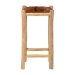 bali & pari Rivera Genuine Goat Leather Counter Stool - Rustic Boho Seating with Teak Wood Frame and Natural Hide Upholstery - CGL-01-Goat Leather-CS