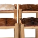 bali & pari Rivera Genuine Goat Leather Counter Stool - Rustic Boho Seating with Teak Wood Frame and Natural Hide Upholstery - CGL-01-Goat Leather-CS
