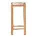 bali & pari Rivera Genuine Goat Leather Bar Stool - Rustic Boho Seating with Teak Wood Frame and Natural Hide Upholstery - BGL-01-Goat Leather-BS