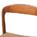 bali & pari Lorena Paper Loom Woven Dining Chair - Mahogany Wood Frame Accent Chair with Curved Back for Kitchen or Dining Room Seating - MD-39914-Honey/Loog-Wooden-DC