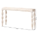 bali & pari Lejane Woven Seagrass Console Table - Handwoven Wicker Waterfall Accent Table with for Entryway, Living Room, or Hallway - MD-39958-White Wash Rustic-Wood-KD/Box-CST