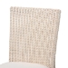 bali & pari Sara Natural Rattan 2-Piece Dining Chair Set - Handwoven Wicker Accent Chair with Scalloped Skirt Base and Tall Backrest - Sara-White Wash Rattan-Cushion-DC