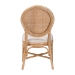 bali & pari Elmer Natural Rattan Dining Chair - Handwoven Wicker Accent Chair with Cushioned seat for Kitchen or Dining Room, Natural Brown - Elmer-Natural Rattan-White Cushion-DC