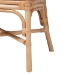 bali & pari Elmer Natural Rattan Dining Chair - Handwoven Wicker Accent Chair with Cushioned seat for Kitchen or Dining Room, Natural Brown - Elmer-Natural Rattan-White Cushion-DC
