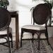 bali & pari Elmer Natural Rattan Dining Chair - Handwoven Wicker Accent Chair with Cushioned seat for Kitchen or Dining Room, Espresso - Elmer-Coffee Bean Rattan-White Cushion-DC
