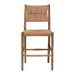 bali & pari Alva Paper Loom Woven Counter Stool - Handwoven Accent Stool with Mahogany Wood Frame for Kitchen Island or Lounge - MD-39889-Alva-Honey-Wooden-CS