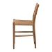 bali & pari Alva Paper Loom Woven Counter Stool - Handwoven Accent Stool with Mahogany Wood Frame for Kitchen Island or Lounge - MD-39889-Alva-Honey-Wooden-CS