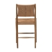 bali & pari Alva Paper Loom Woven Counter Stool - Handwoven Accent Stool with Mahogany Wood Frame for Kitchen Island or Lounge - MD-39889-Alva-Honey-Wooden-CS