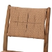 bali & pari Alva Paper Loom Woven Counter Stool - Handwoven Accent Stool with Mahogany Wood Frame for Kitchen Island or Lounge - MD-39889-Alva-Honey-Wooden-CS