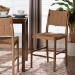 bali & pari Alva Paper Loom Woven Counter Stool - Handwoven Accent Stool with Mahogany Wood Frame for Kitchen Island or Lounge - MD-39889-Alva-Honey-Wooden-CS
