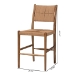 bali & pari Alva Paper Loom Woven Counter Stool - Handwoven Accent Stool with Mahogany Wood Frame for Kitchen Island or Lounge - MD-39889-Alva-Honey-Wooden-CS