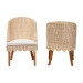 bali & pari Mabel Natural Rattan 2-Piece Dining Chair Set - Handwoven Wicker Accent Chair with Wingback Frame and Seat Cushion for Kitchen or Dining Room - Mabel-Natural Rattan-Cushion-DC
