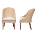 bali & pari Mabel Natural Rattan 2-Piece Dining Chair Set - Handwoven Wicker Accent Chair with Wingback Frame and Seat Cushion for Kitchen or Dining Room - Mabel-Natural Rattan-Cushion-DC