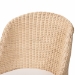 bali & pari Mabel Natural Rattan 2-Piece Dining Chair Set - Handwoven Wicker Accent Chair with Wingback Frame and Seat Cushion for Kitchen or Dining Room - Mabel-Natural Rattan-Cushion-DC