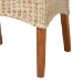 bali & pari Haybourne Natural Rattan 2-Piece Dining Chair Set - Handwoven Wicker Accent Seating with Wingback Frame for Kitchen or Dining Room - Haybourne-Natural Rattan-Cushion-DC