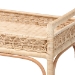 bali & pari Carole Natural Rattan Kitchen Cart - 2-Tier Handwoven Wicker Storage Trolley with Raised Borders for Kitchen or Lounge - Carole-Natural Rattan-Cart