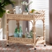bali & pari Carole Natural Rattan Kitchen Cart - 2-Tier Handwoven Wicker Storage Trolley with Raised Borders for Kitchen or Lounge - Carole-Natural Rattan-Cart