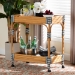 bali & pari Carmine Natural Rattan Kitchen Cart - 2-Tier Handwoven Wicker Storage Trolley with Raised Borders for Kitchen or Lounge - Carmine-Natural Rattan-Cart