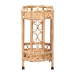 bali & pari Rene Natural Rattan Kitchen Cart - 2-Tier Handwoven Wicker Storage Trolley with Handle for Kitchen or Lounge - Rene-Natural Rattan-Cart