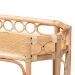bali & pari Rene Natural Rattan Kitchen Cart - 2-Tier Handwoven Wicker Storage Trolley with Handle for Kitchen or Lounge - Rene-Natural Rattan-Cart