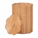 bali & pari Danilo Natural Rattan Laundry Hamper - Handwoven Wicker Storage Basket for Laundry Room, Bathroom, or Bedroom Organization - WS252-Honey Ada Rattan-Basket