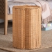 bali & pari Danilo Natural Rattan Laundry Hamper - Handwoven Wicker Storage Basket for Laundry Room, Bathroom, or Bedroom Organization - WS252-Honey Ada Rattan-Basket