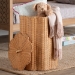 bali & pari Danilo Natural Rattan Laundry Hamper - Handwoven Wicker Storage Basket for Laundry Room, Bathroom, or Bedroom Organization - WS252-Honey Ada Rattan-Basket