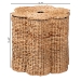 bali & pari Della Woven Seagrass Laundry Hamper - Handwoven Wicker Storage Basket with Scalloped Frame for Laundry Room or Bedroom - S25-MY02-Waterhyacinth-Basket