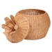 bali & pari Pelham Natural Rattan Laundry Hamper - Handwoven Wicker Storage Basket for Laundry Room, Bathroom, or Bedroom Organization, Small - WS253-Small-Natural Rattan-Basket