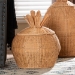 bali & pari Pelham Natural Rattan Laundry Hamper - Handwoven Wicker Storage Basket for Laundry Room, Bathroom, or Bedroom Organization, Small - WS253-Small-Natural Rattan-Basket