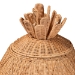 bali & pari Pelham Natural Rattan Laundry Hamper - Handwoven Wicker Storage Basket for Laundry Room, Bathroom, or Bedroom Organization, Large - WS254-Large-Natural Rattan-Basket