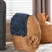 bali & pari Pelham Natural Rattan Laundry Hamper - Handwoven Wicker Storage Basket for Laundry Room, Bathroom, or Bedroom Organization, Large - WS254-Large-Natural Rattan-Basket