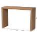 bali & pari Salve Woven Seagrass Console Table - Handwoven Wicker Waterfall Accent Table for Living Room, Entryway, or Hallway - Salve-Natural Banana-Console Table