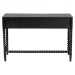Baxton Studio Lucera Bobbin Writing Desk - 3-Drawer Home Office Desk with Spindle Frame, Black - MG9011-4-Black-Writing Desk