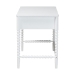 Baxton Studio Lucera Bobbin Writing Desk - 3-Drawer Home Office Desk with Spindle Frame, White - MG9011-4-White-Writing Desk