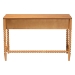 Baxton Studio Lucera Bobbin Writing Desk - 3-Drawer Home Office Desk with Spindle Frame, Oak Brown - MG9011-4-NT Oak-Writing Desk