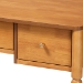 Baxton Studio Lucera Bobbin Writing Desk - 3-Drawer Home Office Desk with Spindle Frame, Oak Brown - MG9011-4-NT Oak-Writing Desk