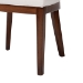 bali & pari Franco Dining Chair - Sculpted Seating with Woven Rattan Backrest and Upholstered Seat for Kitchen or Dining Room - Franco-Light Brown-Rattan/Wood-DC