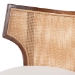 bali & pari Franco Counter Stool - Sculpted Seating with Woven Rattan Backrest and Upholstered Seat for Kitchen or Lounge - Franco-Light Brown-Rattan/Wood-CS
