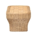 bali & pari Canika Natural Rattan Coffee Table - Handwoven Wicker Accent Table with Checkered Tabletop and Waterfall Base for Living Room or Sunroom - Checkered-Natural-Rattan-CT