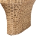 bali & pari Canika Natural Rattan Coffee Table - Handwoven Wicker Accent Table with Checkered Tabletop and Waterfall Base for Living Room or Sunroom - Checkered-Natural-Rattan-CT