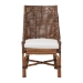 bali & pari Bella Rattan Dining Chair with Cushion - Handwoven Wicker Accent Side Chair with High Backrest, Coastal Boho Seating for Kitchen or Dining Area, Coffee Bean - Bella-Coffee Antique/Rattan-DC