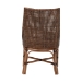 bali & pari Bella Rattan Dining Chair with Cushion - Handwoven Wicker Accent Side Chair with High Backrest, Coastal Boho Seating for Kitchen or Dining Area, Coffee Bean - Bella-Coffee Antique/Rattan-DC