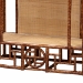 bali & pari Tamiko Marbled Tortoise Rattan 3-Tier Accent Shelf - Pagoda Freestanding Etagere Shelving for Living Room, Bedroom, or Entryway - Temple-Tortoise-Rattan-Shelf