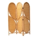 bali & pari Kiyoko Natural Rattan Room Divider - Handwoven Wicker Tri-Fold Decorative Privacy Screen with Woven Leaf Motif - Kiyoko-Light Honey Rattan-Dividers