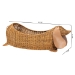 bali & pari Daffodil Natural Rattan Dachshund Basket - Handwoven Wicker Storage Solution - Dachs-Light Honey Rattan-Basket