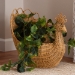 bali & pari Florabel Natural Rattan Peacock Basket - Handwoven Wicker Storage Solution - Flocks-Light Honey Rattan-Basket