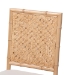 bali & pari Sandy Dining Chair - Crafted Wood and Natural Rattan Side Chair with Bamboo Motif and Upholstered Seat - Sandy-Natural Wooden-DC
